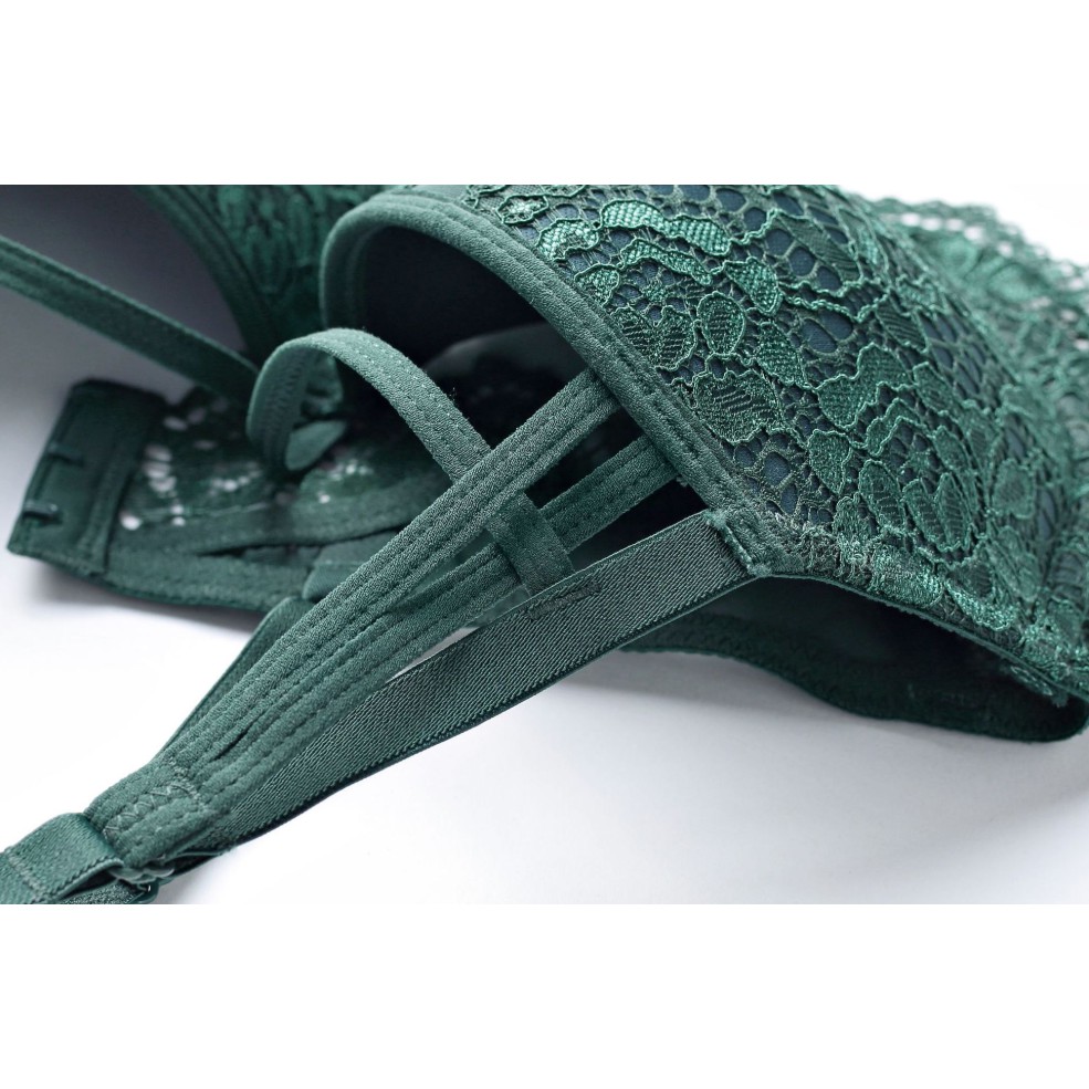 (Thanh lý) Bộ Đồ Lót Ren Có Gọng Nâng Ngực Push Up Mới S193