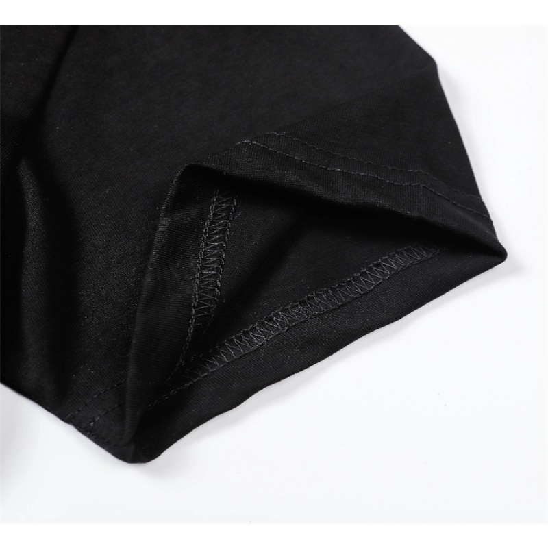 Áo Thun Cotton Tay Ngắn Thêu Họa Tiết Hoa Anh Đào Thời Trang Cho Nam Nữ