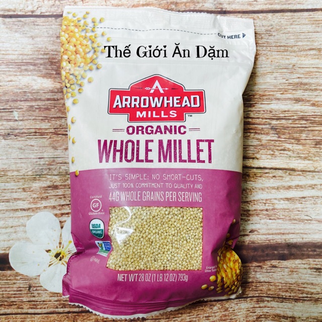 Hạt Kê Hữu Cơ Arrowhead Mills 793g