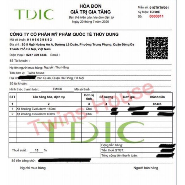 Xịt Khoáng Evoluderm Pháp 150ml