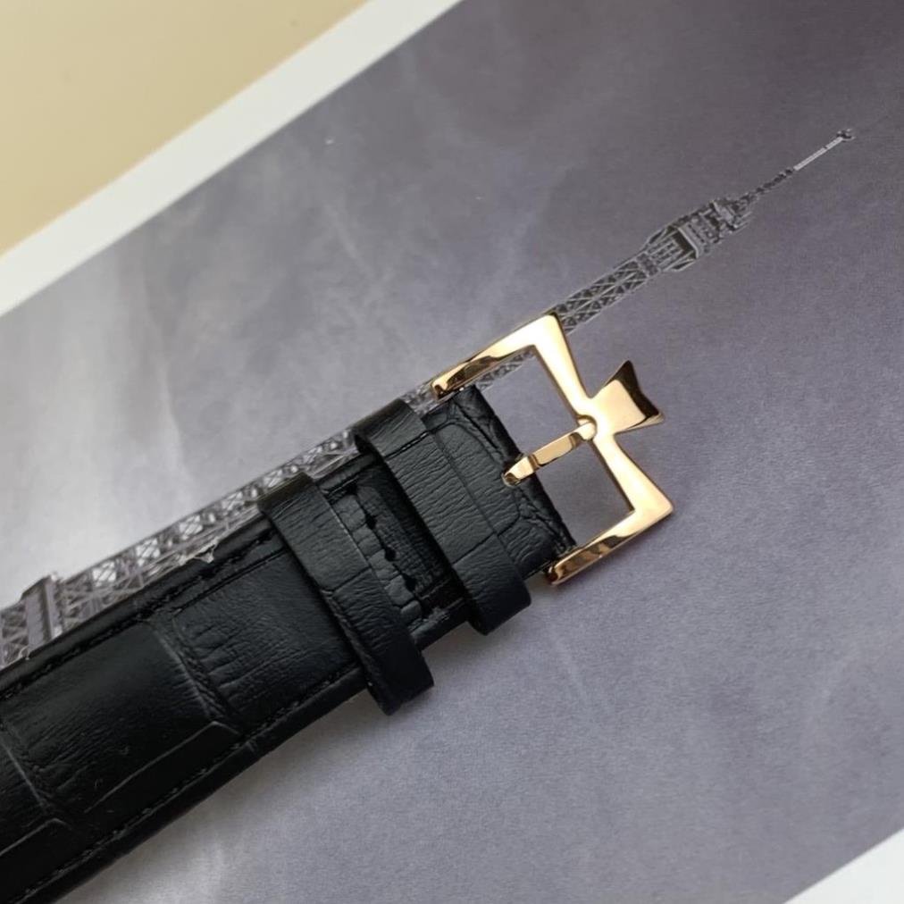 Đồng hồ Nam Vacheron- đồng hồ cơ Automatic 5 kim mặt trắng viền vàng size 40-41mm
