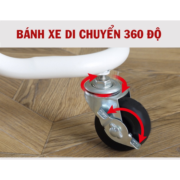 [Mã 99LSSALE1 giảm 10K đơn 99K] Kệ Bỉm Sữa, Xe Đẩy Spa, Kệ Nhựa 3 Tầng đa năng có bánh Nhựa ABS