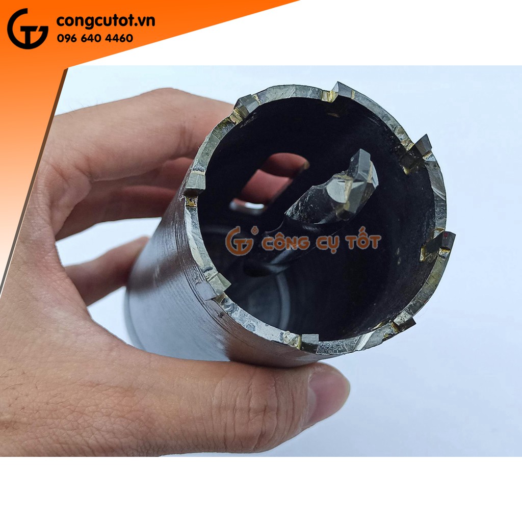 Mũi khoét tường đuôi gài Thắng Lợi Φ60 sâu 200mm