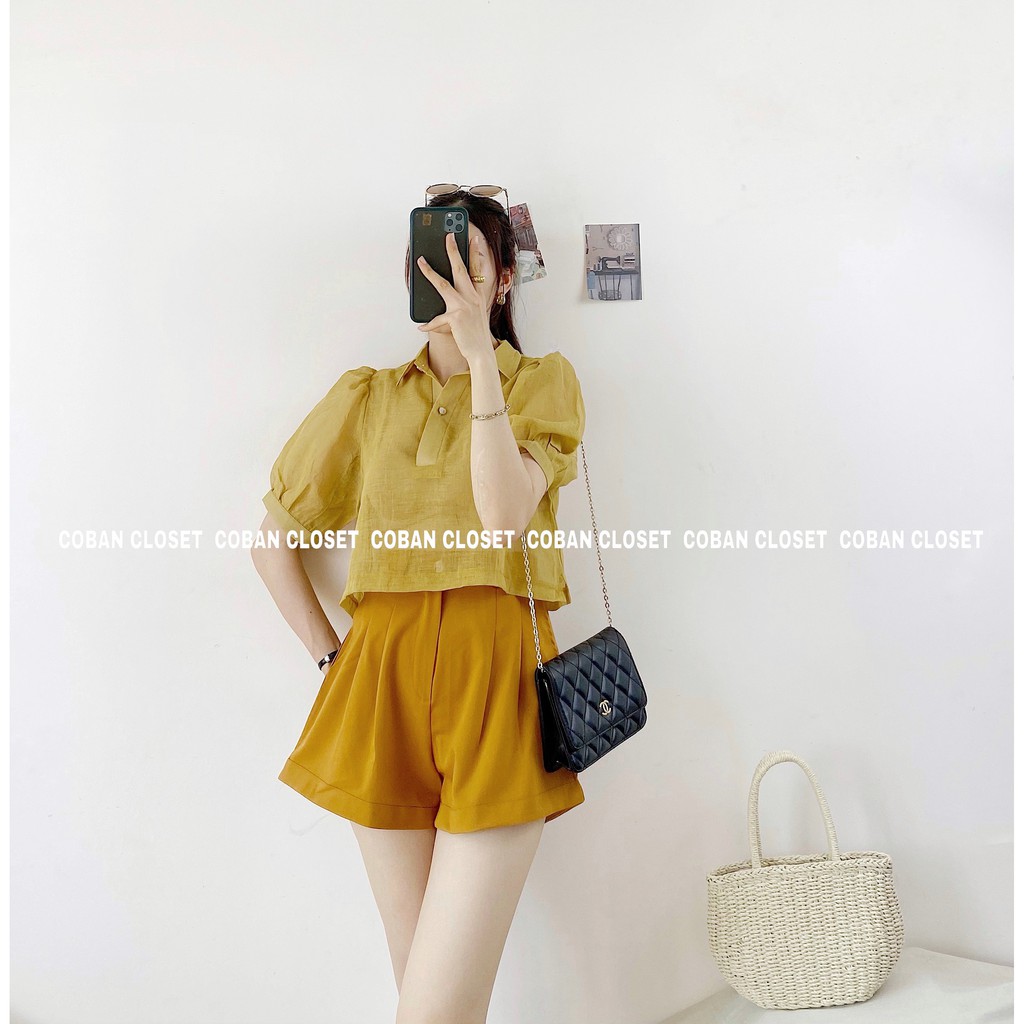 SET ÁO TAY PHỒNG QUẦN SHORT MÀU