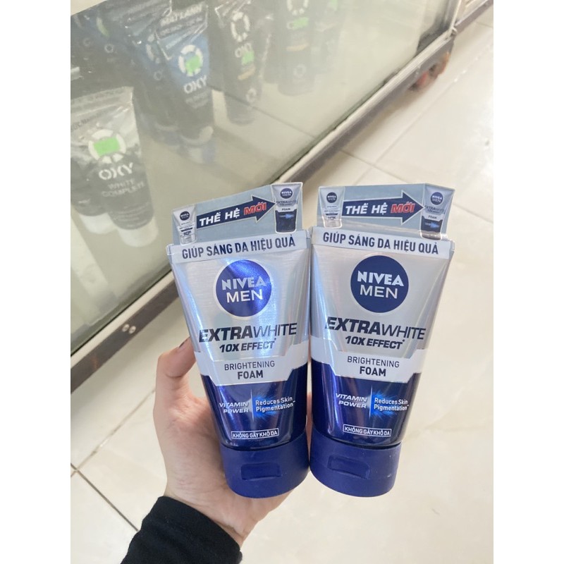 Sữa rửa mặt Nivea giúp sáng da - mờ thâm mụn Detox Mud 100g