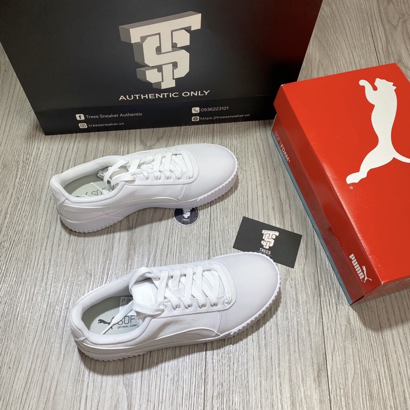 GIÀY PUMA CARINA CANVAS TRẮNG ĐEN