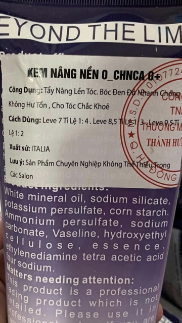 KEM NÂNG TONE BỐC MÀU ĐỎ ĐEN BEYOND  THE LIMIT 400g