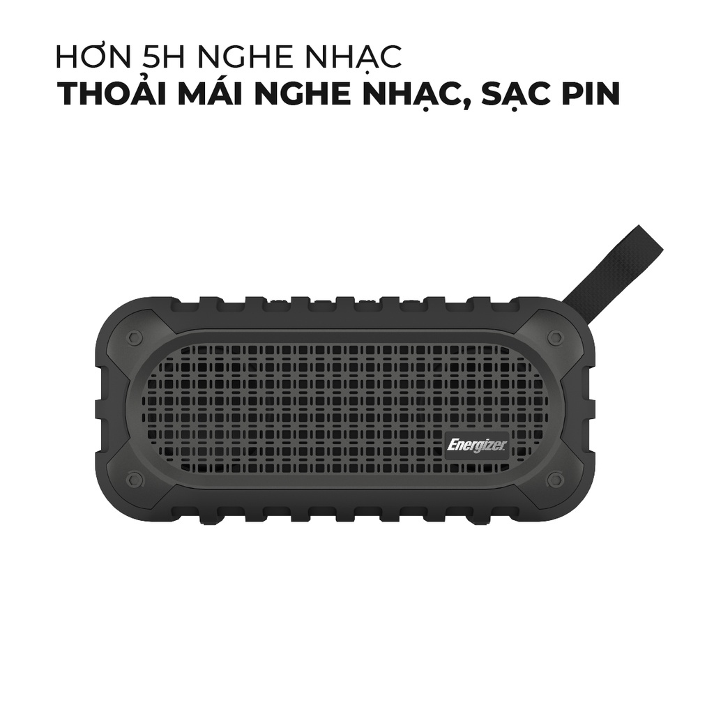 [Mã ELHACE giảm 4% đơn 300K] Loa Bluetooth di động Energizer BTS-106 màu đen - Hàng Chính Hãng, Bảo Hành 2 Năm 1 Đổi 1