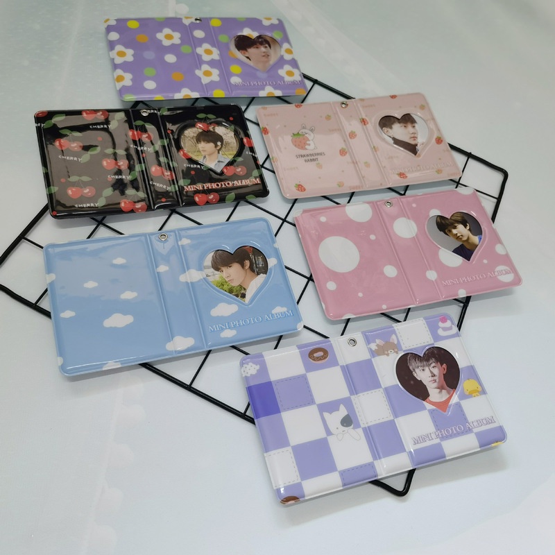 Album Đựng Ảnh 3 Inch 40 Ngăn Họa Tiết Bươm Bướm Xinh Xắn Giá Đỡ