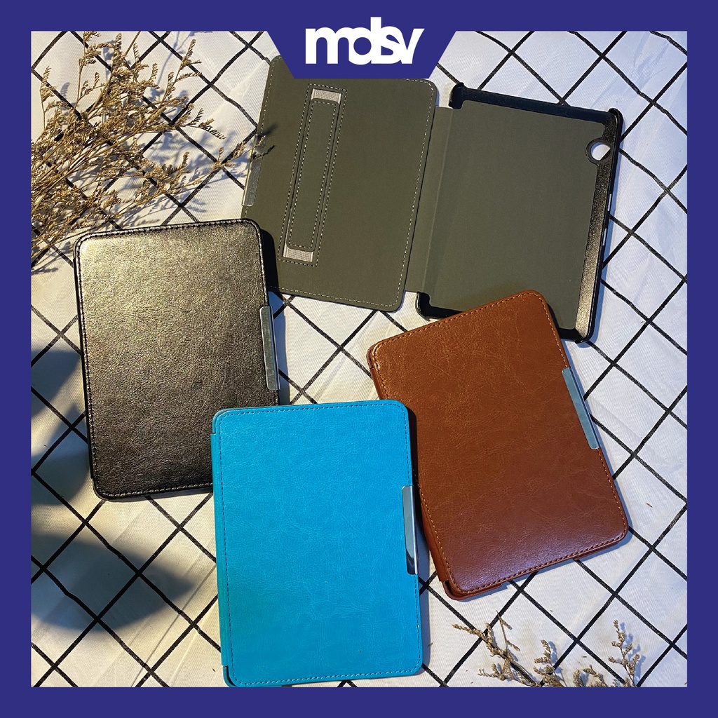 Bao da Cover cho máy đọc sách Kindle paperwhite 1,2,3 có ĐAI XỎ NGÓN  có khả năng tự động tắt mở màn hình