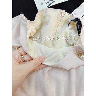 VÁY VẠT VAI ĐAI EO CÓ NGỌC