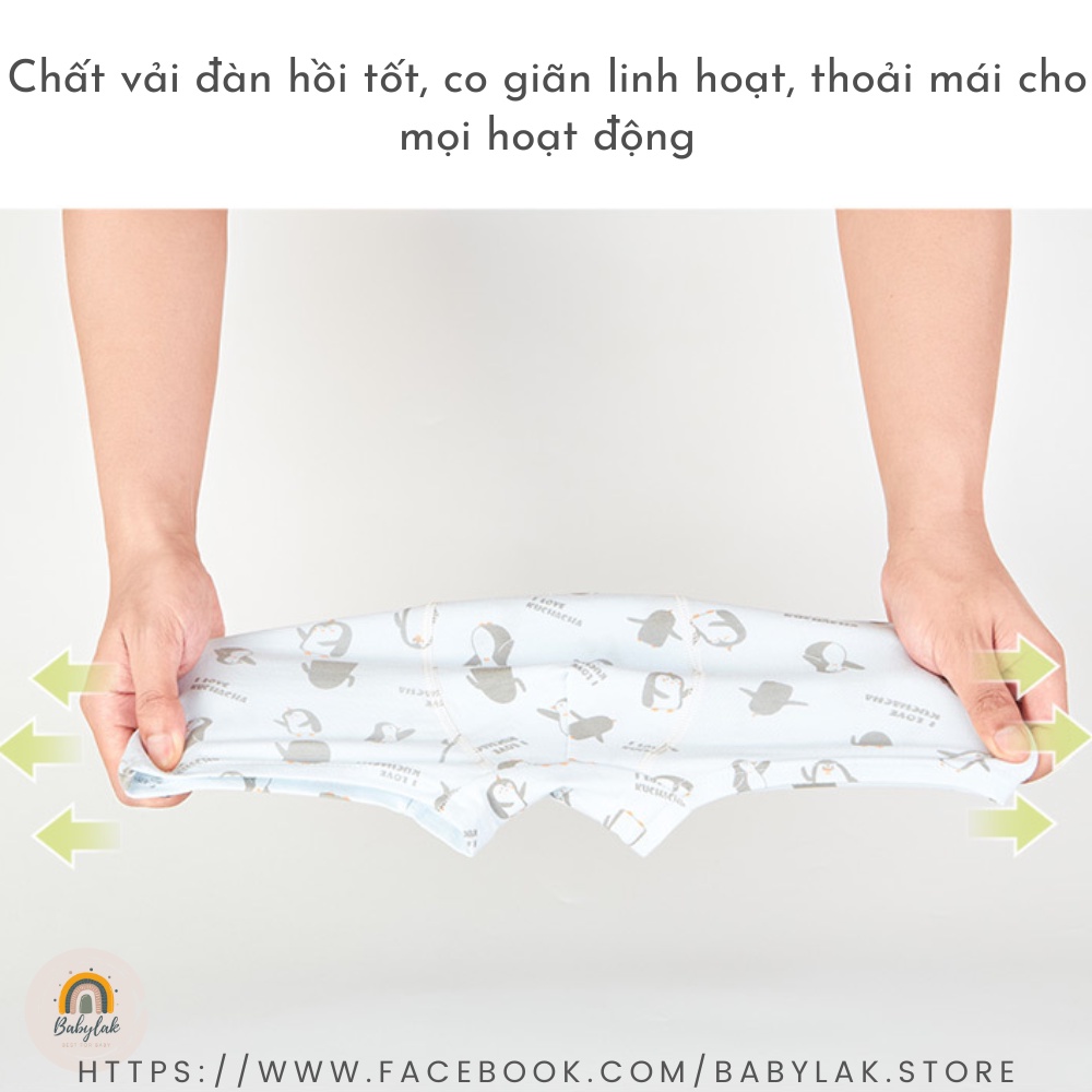 Quần chip bé trai set 4 quần lót trẻ em cao cấp - Mẫu 1