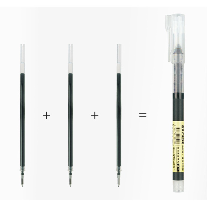 Bút Gel 8 màu ngòi 0.5mm bút bi chữ kí nhiều mực nhanh khô cho học sinh