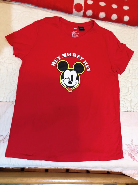 Thanh lý áo thun đỏ Mickey CANIFA