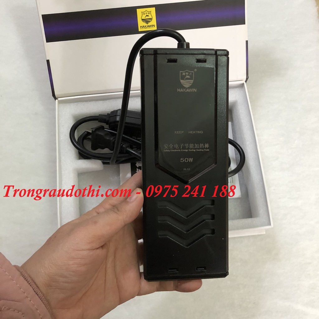Máy sưởi bể cá Hakawin AT-800 tích hợp nhiệt kế, điều chỉnh nhiệt độ bên ngoài siêu sịn sò, lại tiết kiệm điện 30%