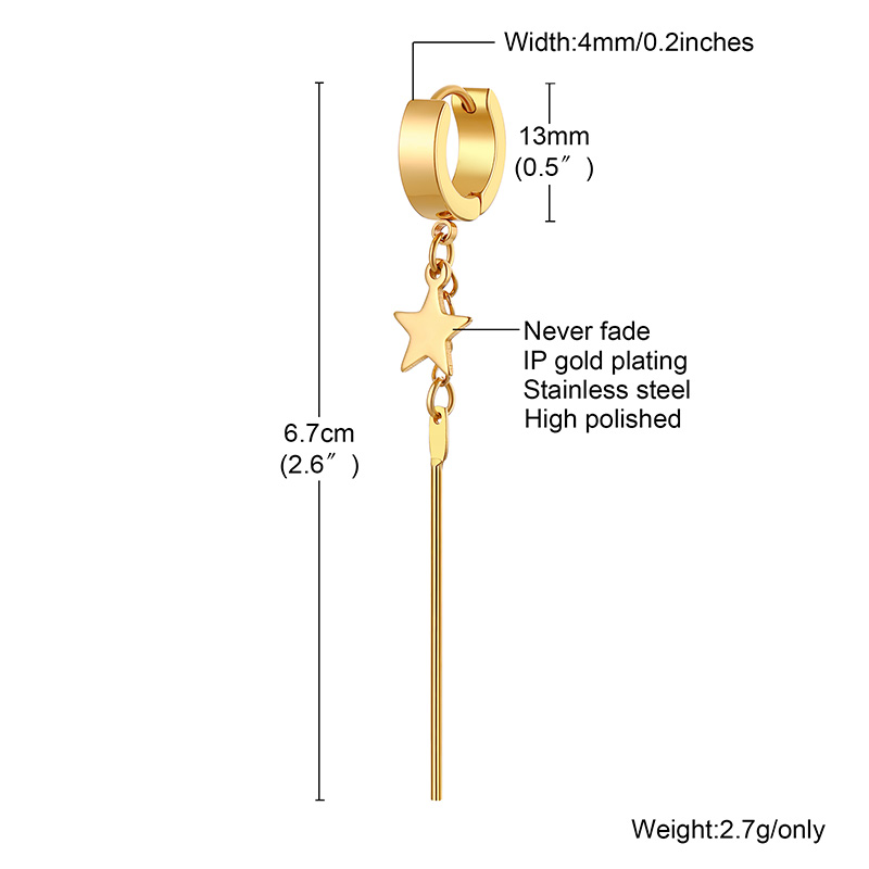 Vnox 2 Bông Tai Thời Trang Cá Tính