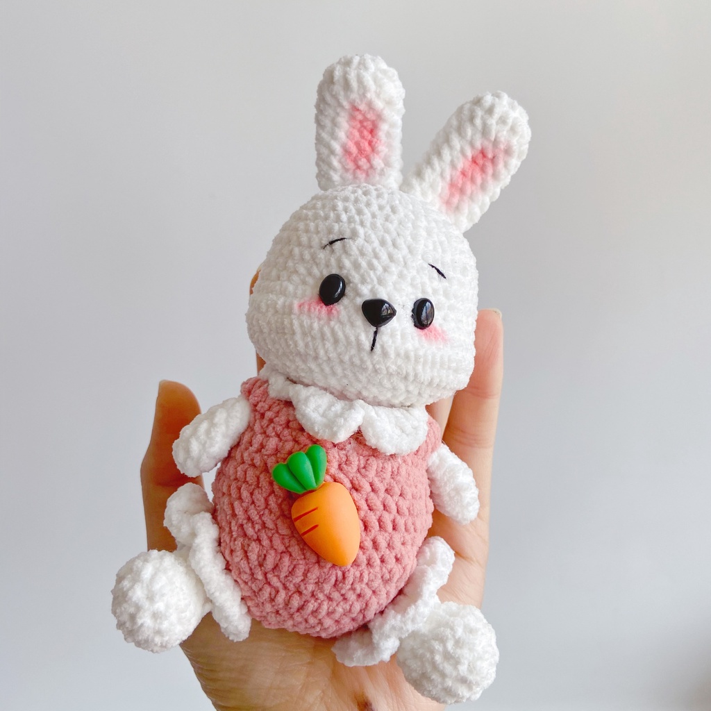 [Công thức giấy] Chart Tiếng Việt chú Thỏ ngồi siêu đáng yêu - Yêu Handmade
