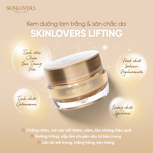 Kem dưỡng làm trắng và săn chắc chống nhăn da Skinlovers Lifting 50ml