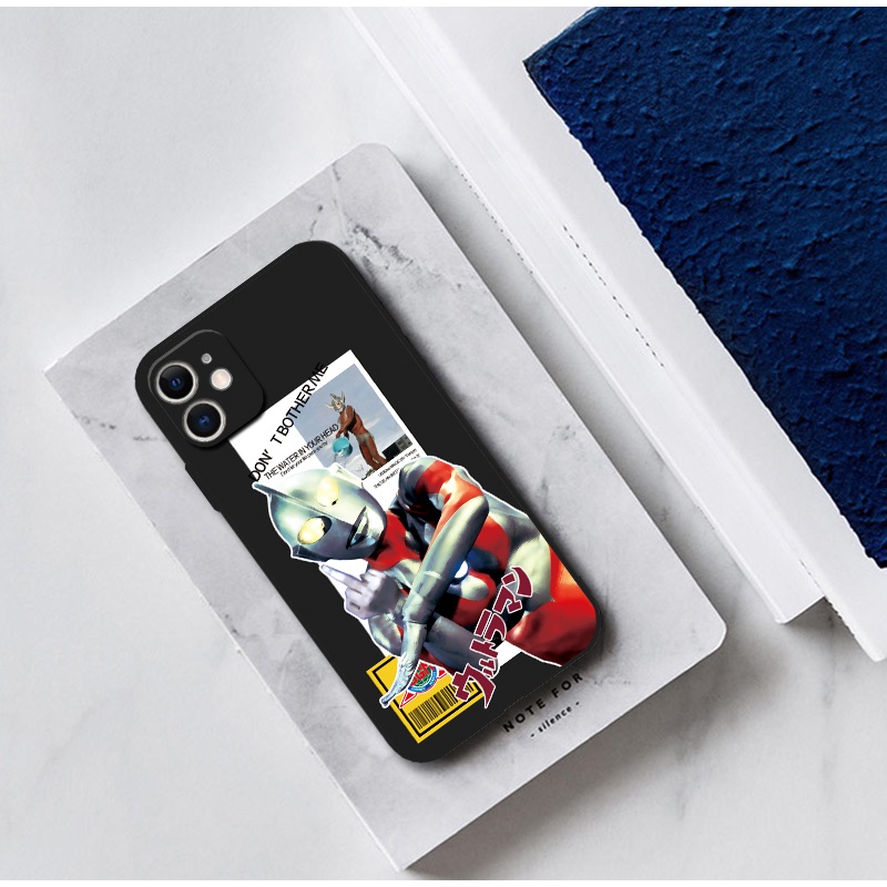 Ốp Điện Thoại Mềm Hình Ultraman Vui Nhộn Cho iPhone 13 mini 11 12 Pro Max 6s 7 8 Plus Se2 Xr X 14 Pro Xs Max