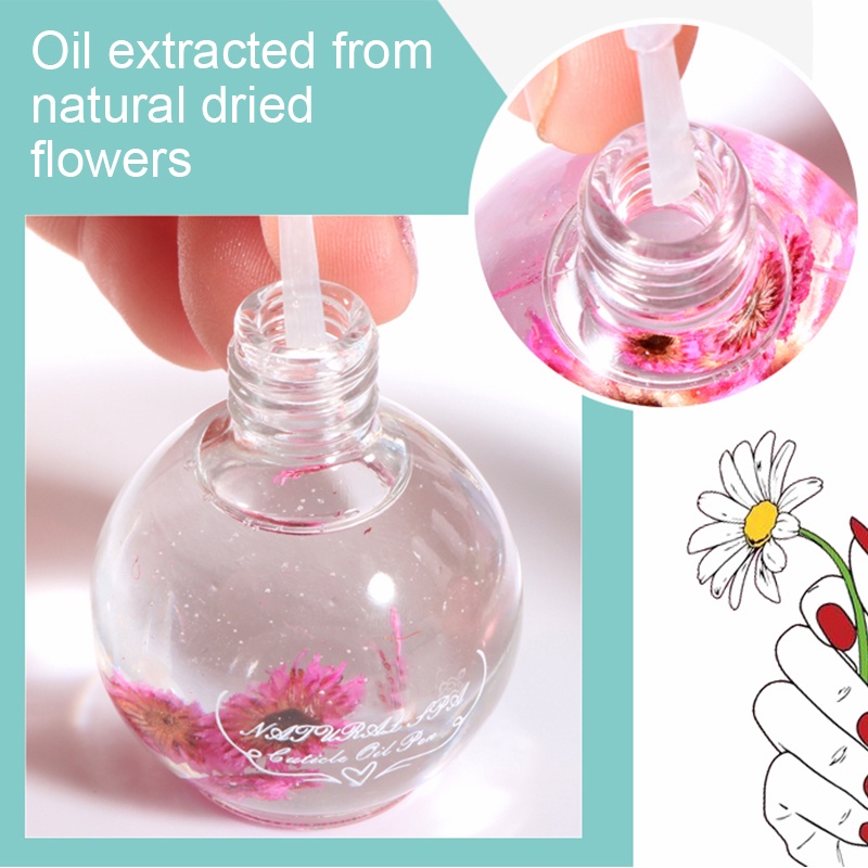 Lọ tinh dầu hoa khô UR SUGAR dưỡng móng tay cao cấp 15ml