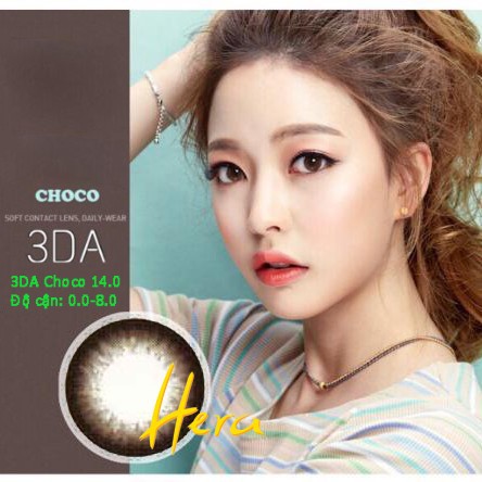 Kính Áp Tròng Hera 3DA Choco - Lens cận lens choco tự nhiên