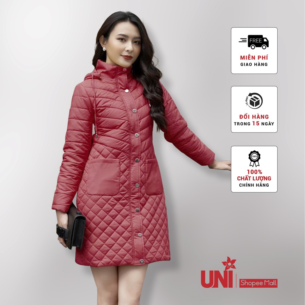 Áo Phao Nữ UNIVTH Dáng Dài Công Sở 2AP206 Uni Korean Fashion