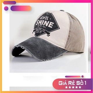 Mũ lưỡi trai phong cách vintage vải kaki bò cá tính Shine - ML05