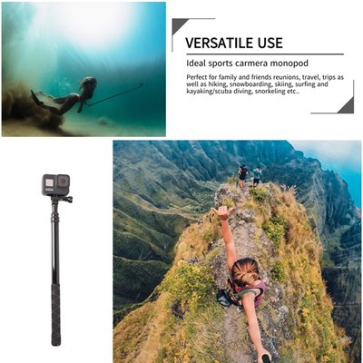 GoPro Hero9/8/7 sợi carbon tự sướng cực MAX trượt tuyết Insta360 ONE X2/R vô hình cực