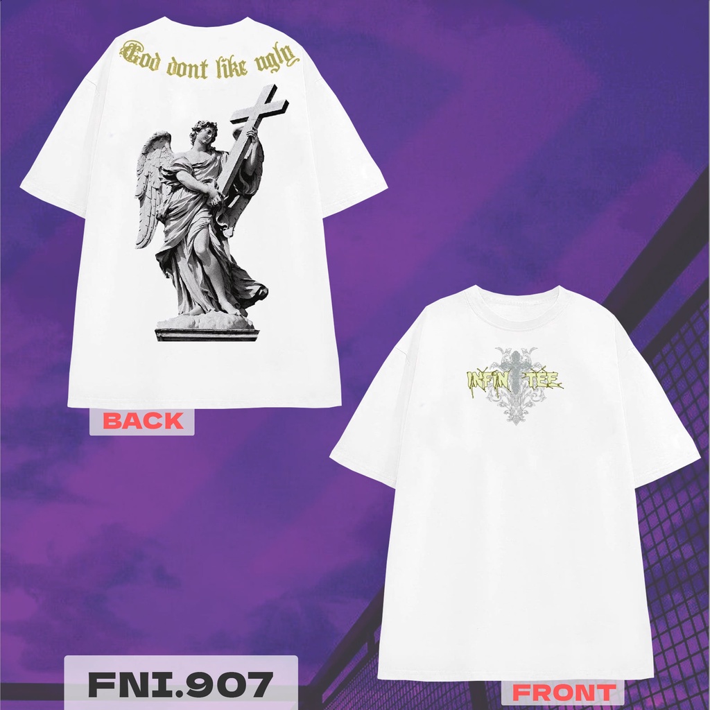 Áo thun INFINITEE Fni0907, Thun 100% Cotton - form rộng Unisex.