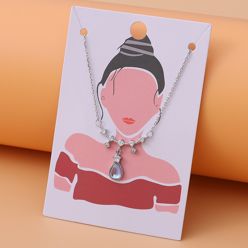 Vòng Cổ Choker Đính Đá Mặt Trăng Lấp Lánh Thanh Lịch Cho Nữ