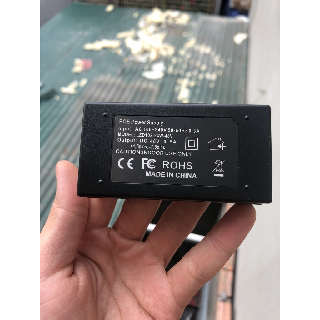 Nguồn POE 48V 0.5A bảo hành 12tháng