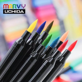 [DA ĐEN] Bộ 12 Marker Marvy Màu Da Leplume