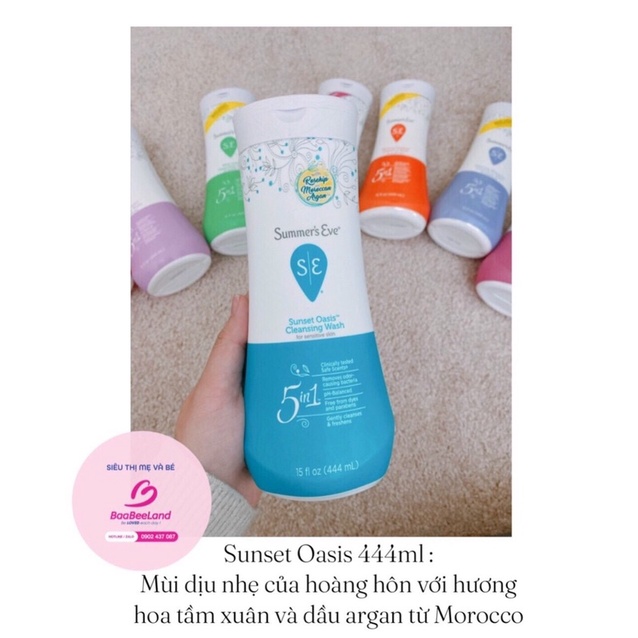 Dung dịch vệ sinh phụ nữ Summer's Eva Mỹ BAABEELAND