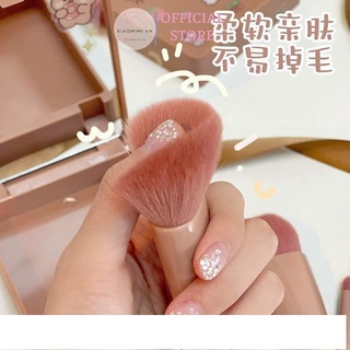 Bộ cọ trang điểm cá nhân 5 món kèm hộp có gương màu hồng siêu xinh