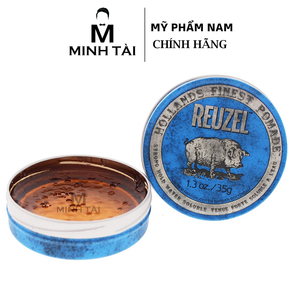 Sáp Vuốt Tóc Nam REUZEL Pomade 35g - Hàng Chính Hãng + Xịt Dưỡng Tóc Reuzel Tonic 20ml + Lược Chải Tóc Pomade