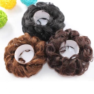 búi cột giả tóc xoăn