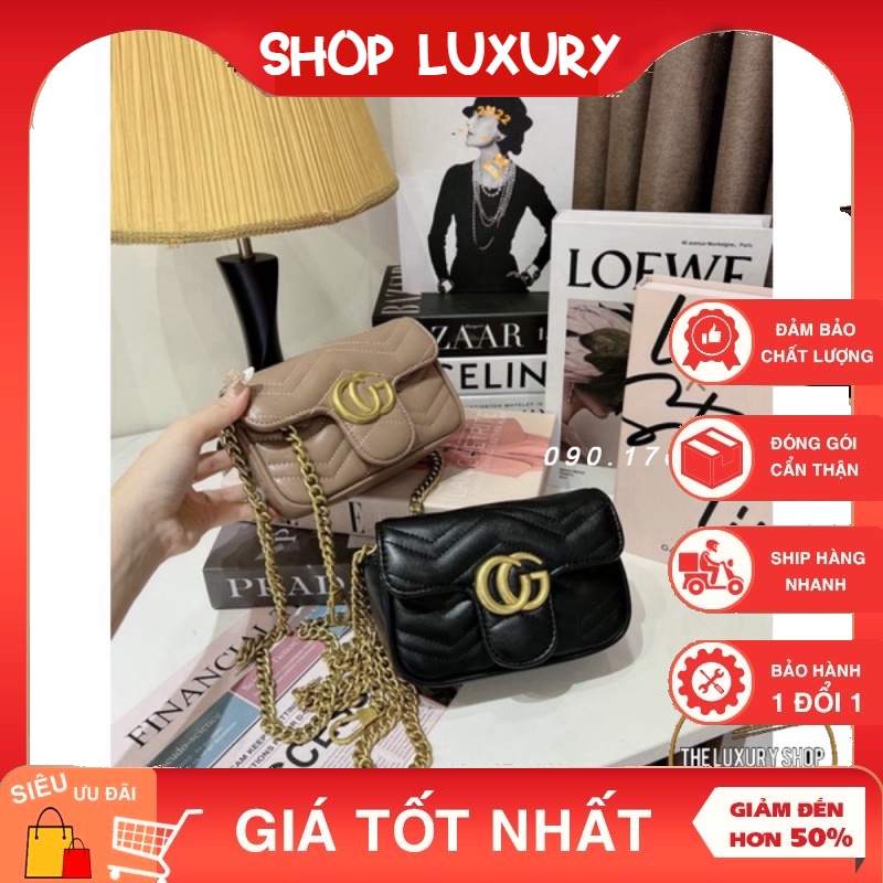 ♀ Túi Xách Đeo Chéo bản mini size 18 kèm dây bên trong
