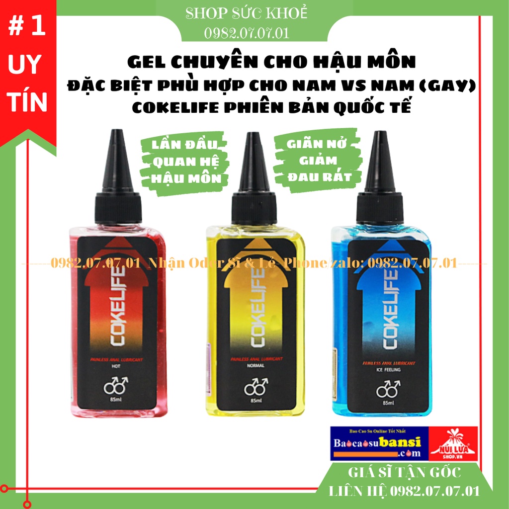 Gel Bôi Trơn Hậu Môn Cokelife Superman Anal 85Ml Chuyên Cho Gay, Lgbt, Phiên Bản Quốc Tế Trơn Mượt, Tăng Cảm Xúc, Sỉ