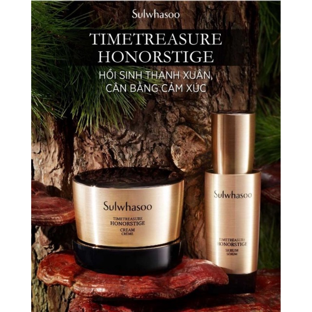 [ COMBO 12 GÓI ] Kem và tinh chất trẻ hóa 10 năm tuổi sulwhasoo Timetreasure Honorstige cream 1ml