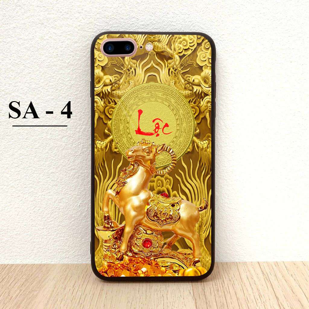 Ốp lưng kính giành cho iPhone 6 Plus - iPhone 6s Plus - iPhone 7 Plus - iPhone 8 Plus in hình 12 Con Giáp Tài Lộc 3D