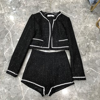 Set đồ dạ đen JENNIE BLACKPINK