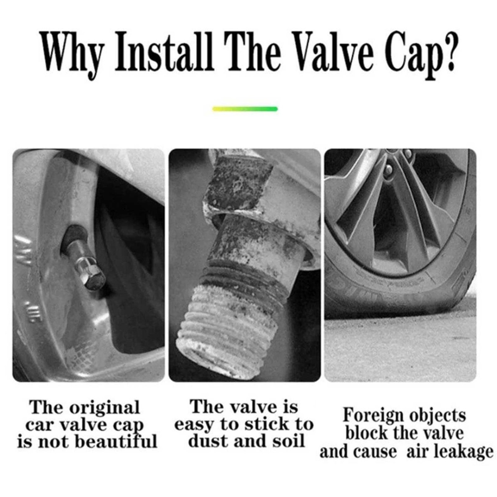 Nắp Van Bánh Xe Hơi/Xe Máy Điện Phát Sáng Bằng Silicone Chống Bụi Chống Gỉ