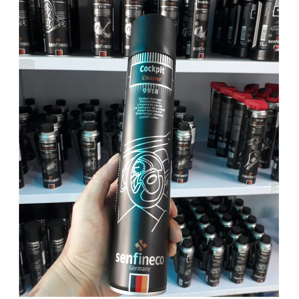 {100% Germany} Dung Dịch Vệ Sinh Tableau Senfineco Cockpit Cleaner 400ML 9918 Làm sạch và bảo vệ bảng điều khiển ô tô.