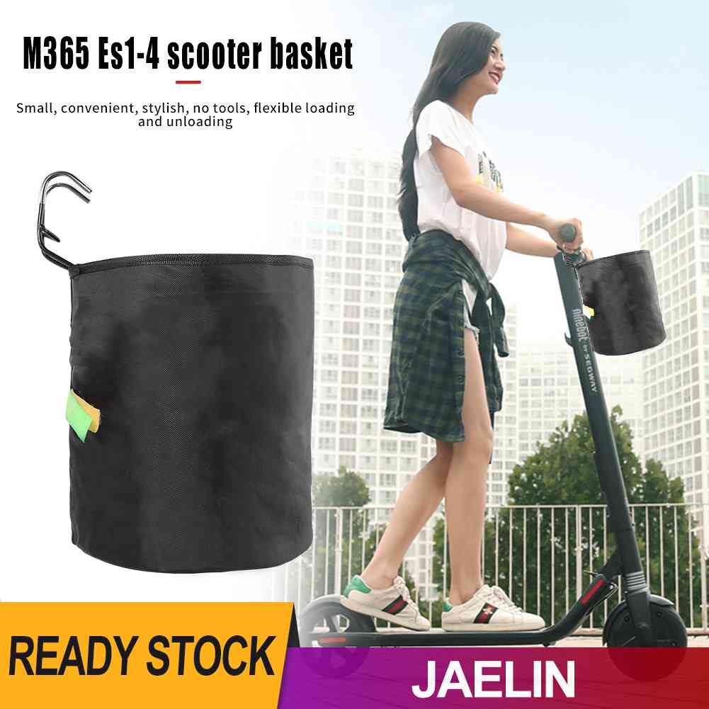 ♚Hàng Có Sẵn♚Giỏ Đựng Đồ Màu Trơn Gắn Tay Lái Xe Đạp Scooter M365 Ninebot ES1-ES4