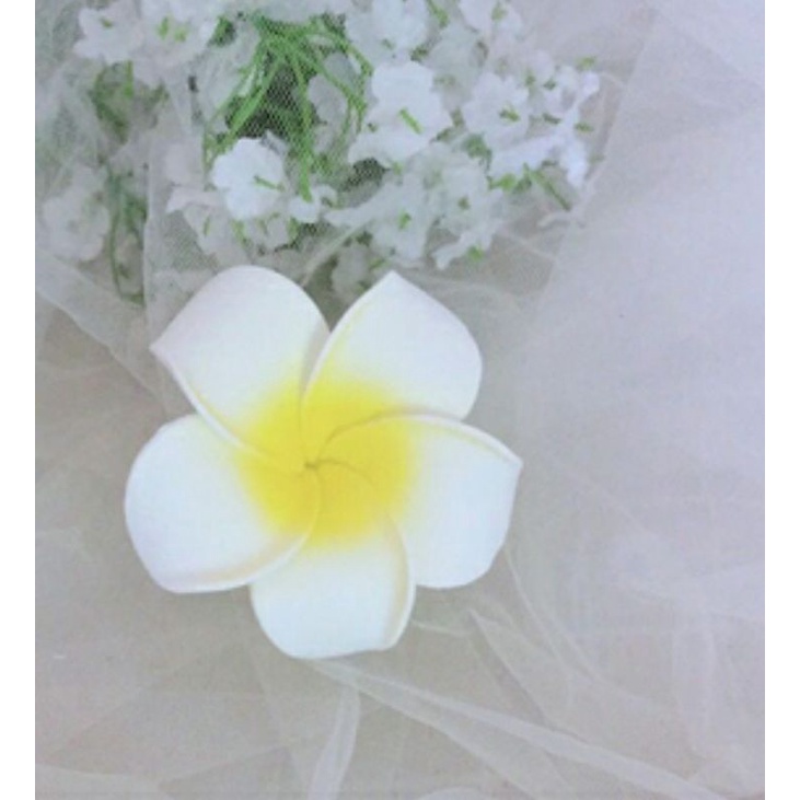 Kẹp tóc hoa cài đầu đi biển du lịch xuân hè chụp ảnh phụ kiện tóc phong cách frangipani Lh0917399527