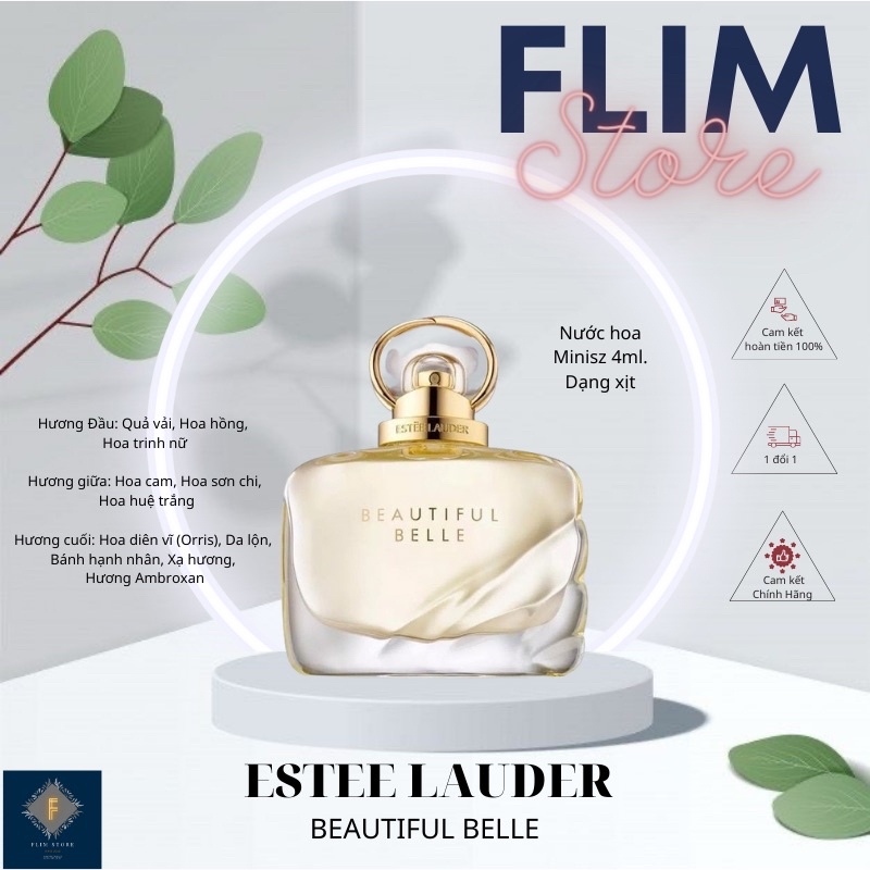 [ mini ] Nước hoa Estee Lauder Beautiful Belle EDP 4ml xịt lưu hương thơm lâu