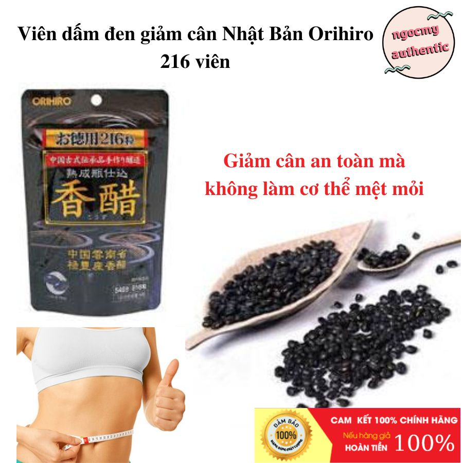 Viên uống giấm đen giảm cân Orihiro 216 viên