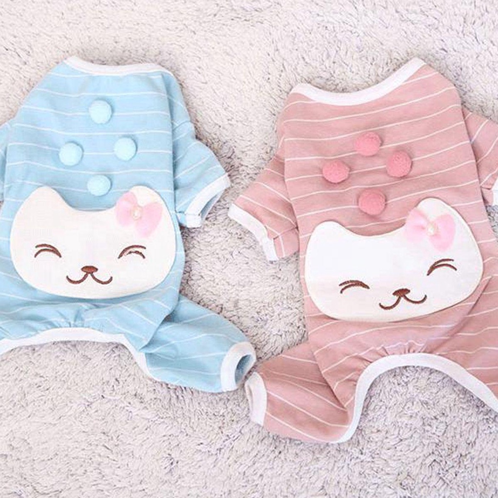 Bộ Áo Liền Quần Mềm Mại In Họa Tiết Hoạt Hình Thời Trang Mùa Đông Cho Cún