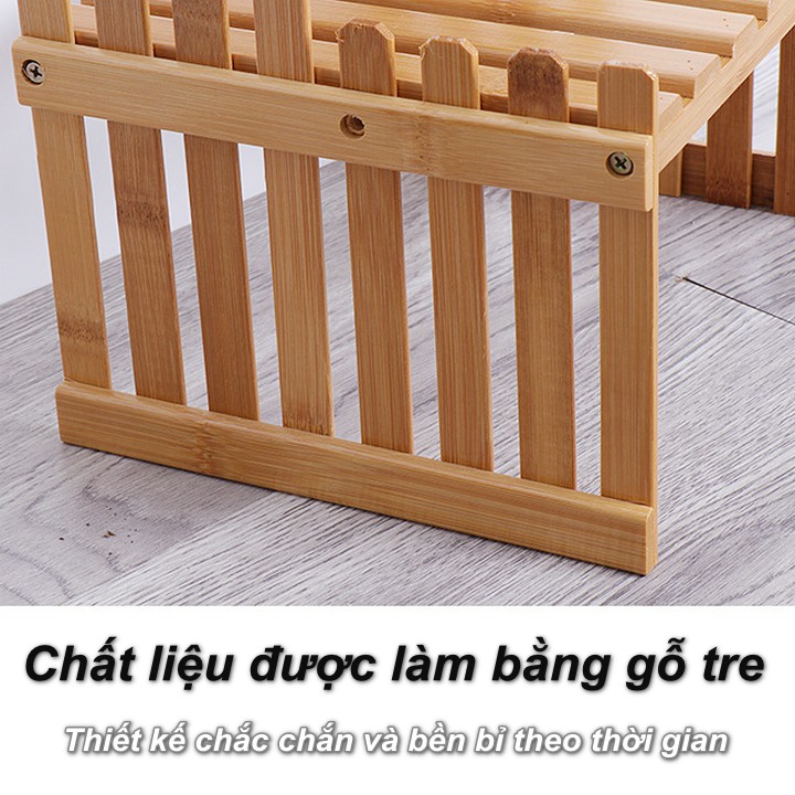 Kệ vườn hoa Công Sở 2 tầng Office Bamboo Garden 30x47cm - Home and Garden