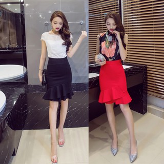 CHÂN VÁY ĐUÔI CÁ HAI TẦNG (ảnh thật lướt ngang)